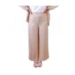 Pantalon dama subtiri jacard en-gros, culoare Bej