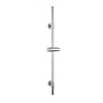 Bara cu suport pentru dus, Wenko, Basic, 66 cm, inox, gri