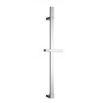 Bara cu suport pentru dus, Wenko, Design, 68 cm, inox, gri