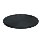 Organizator rotativ pentru depozitare, Wenko Uno Lazy Susan, Ø 26.5 x 1.5 cm, metal, negru