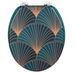 Capac de toaleta, Wenko, Aira, 35.5 x 42.5 cm, mdf, multicolor