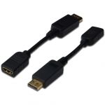 1x DisplayPort 1.1a Male - 1x HDMI Female, negru