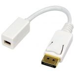 1x DisplayPort Male - 1x miniDisplayPort Female, v1.1a, alb