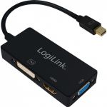 1x Mini DisplayPort Male - 1x HDMI Female + 1x DVI Female + 1x VGA Female, negru