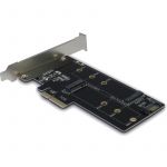 1x PCI-E Male - 1x M.2 PCI-E SSD + 1x M.2 SATA SSD