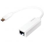 1x USB 3.1 tip C Male - 1x RJ-45 Female White