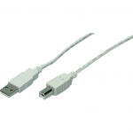 USB 2.0 tip A Male - USB 2.0 tip B Male 1.8m, Gri