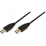 USB 3.0 Male tip A - USB 3.0 Male tip A, 3m, Negru