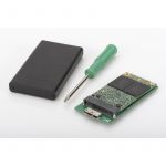External SSD Enclosure M2 (NGFF) SATA III to USB 3.0, aluminum, black