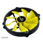 Akasa SuperSilent High airflow Viper R PWM S-Flow Fan, 14/12cm, 110CFM