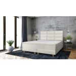 Pat matrimonial, Stockholm, Harmony E, 160x200 cm, saltea tip Pocket, topper memory, Bej