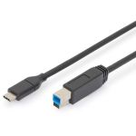 Cablu Date USB 3.1 Gen.2 SuperSpeed+ 10Gbps Type USB C/B M/M black 1m