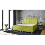 Pat matrimonial, Stockholm, Lines E, 180x200 cm, saltea tip Pocket, topper memory, Verde