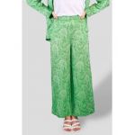 Pantalon dama subtiri jacard en-gros, culoare Verde