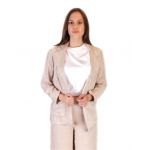 Sacou dama subtire Jacard en-gros, culoare BEJ