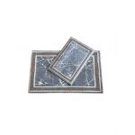 Set covoare baie 2 piese, antiderapante, 60x100/ 40x60 cm Engros