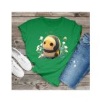 Tricou feminin flori, albinuta in flori, engros