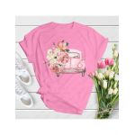 Tricou feminin flori, elegant flower, engros