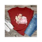 Tricou feminin flori, elegant flower, engros