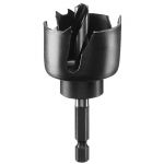 2609256D03 - Carota pentru lemn, 38 mm, tija hexagonala, adaptor cu burghiu de centrare