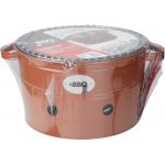 Gratar BBQ Bucket, 34.5x20 cm, metal, portocaliu mat