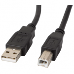 CABLU USB-A(M)-&gt;USB-B(M) 2.0 1,8M LANBERG, NEGRU