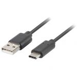 Lanberg cable USB-C(M)-&gt;A(M) 2.0 QC 3.0 1m Black