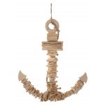 Decoratiune suspendabila Anchor, Mauro Ferretti, 39x7x46 cm, lemn de tanoak, natural