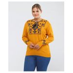 Bluza tricotata fin, gen ie cu motive traditionale, batal, en-gross