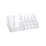 Organizator pentru cosmetice 16 compartimente, 20 x 13 x 8 cm, Transparent, Engros