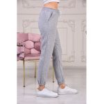 Pantaloni vatuiti, cu buzunare si elastic jos, en-ggross
