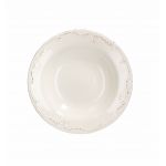 Farfurie adanca, Tognana, Shabby Siena, 23 cm Ø, ceramica, alb