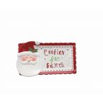 Platou pentru biscuiti, Tognana, Holly Jolly Christmas, 29 x 17 x 3 cm, dolomit, multicolor