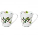 Set 2 cani Atollo Sweet Berry, Andrea Fontebasso, 300 ml, portelan, multicolor