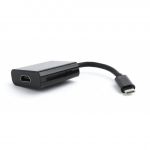 1x USB tip C Male - 1x HDMI Female, negru