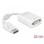 61765, DisplayPort 1.1, tata &gt; DVI mama pasiv alb