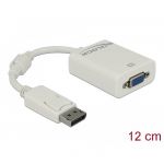 61766, DisplayPort 1.2, tata &gt; VGA mama pasiv alb