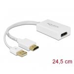 62496, HDMI-A tata &gt; DisplayPort 1.2 mama alb