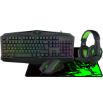 gaming 4 in 1, tastatura, mouse, mousepad si casti, T-Dagger Legion, Negru