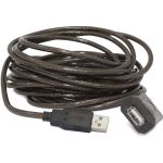 prelungitor, USB 2.0 (T) la USB 2.0 (M), 5m, activ (permite folosirea unui cablu USB lung), Negru UAE-01-5M