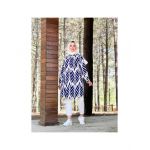 Cămașă damă cu imprimeu bleumarin Engros
