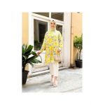 Cămasă damă cu model floral galben Engros