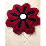 Covor rosu RASTA LUX floare engross