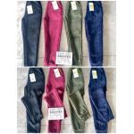 Pantaloni CATIFEA CU BLANA de fete Engros, mix culori