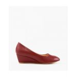 Pantofi cu platforma dama Engros, model Mella, grena