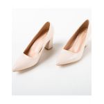 Pantofi cu toc dama Engros, model Gemma, crem