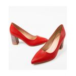 Pantofi cu toc dama Engros, model Jessy, rosu