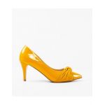 Pantofi cu toc dama Engros, model Olymp, galben