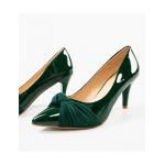 Pantofi cu toc dama Engros, model Olymp, verde