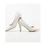 Pantofi cu toc dama Engros, model Ryky, alb